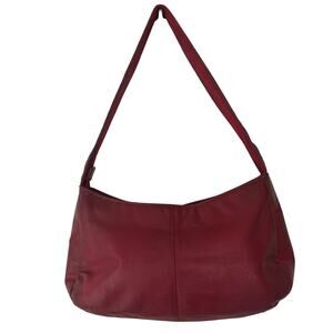 Vintage Wilsons Leather Red Leather Shoulder Bag Chase NASCAR Y2K Baguette Purse